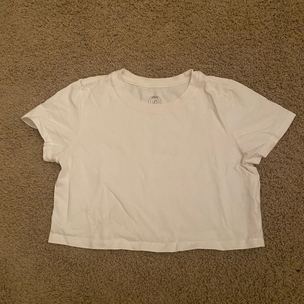 Urban Outfitters White Crop T-Shirt